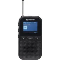 Denver DAH-126 Digitalradio (DAB) (DAB+, FM/UKW Radio, 1 W, Ausziehbare Teleskopantenne, kompakt & handliches Design)