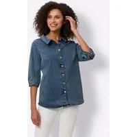 heine Klassische Bluse Jeansbluse 3/4-Arm