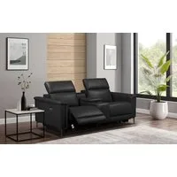 OTTO home 2-Sitzer LUND, Naturleder, Kinosofa, Relaxfunktion, TV-Sessel, man./elektrisch, elektr. mit USB-A, Kopfteilverstellung, Getränhalter u. Staufach