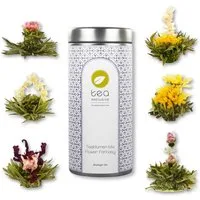 tea exclusive Tee Teeblumen-Mix "Flower Fantasy", 6 Stück in Dose mit Booklet