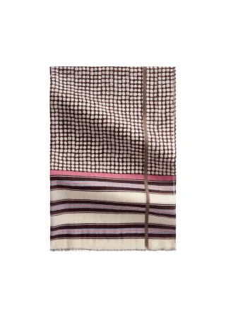 Marc O Polo - Schal mit Allover-Print Offwhite - Gr. - OS