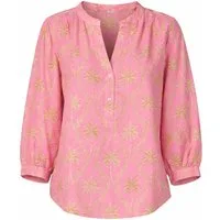 Emily Van Den Bergh Shirtbluse pink sand palms