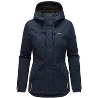 Marikoo Winterjacke Bikoo sportliche Damen Outdoor Baumwolljacke mit Kapuze