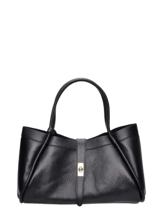Luisa Vannini Schwarz Rindsledertasche