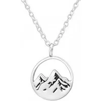 ALEXANDER YORK Kette mit Anhänger BERGE, 2-tlg., 925 Sterling Silber