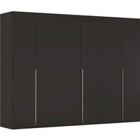 rauch Drehtürenschrank Kleiderschrank Schrank Garderobe Wäscheschrank BESTSELLER MONTCLAR (3 Ausstattungen BASIC/CLASSIC/PREMIUM (SOFT-CLOSE), Breiten 201-400 cm) Front in Glas/Hochglanz/Dekor/Grauspiegel in 5 Breiten MADE IN GERMANY