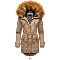 Marikoo Wintermantel La Viva Prc stylischer Winterparka mit abnehmbarem Kunstfell