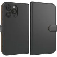 EAZY CASE Handyhülle Uni Bookstyle für Apple iPhone 13 Pro 6,1 Zoll, Schutzhülle mit Standfunktion Kartenfach Handytasche aufklappbar Etui