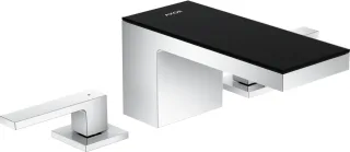 Hansgrohe 3-Loch Waschtischarmatur 70 Axor MyEdition schwarz/chrom, 47050600 47050600