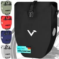 Valkental Fahrradtasche Gepäckträger wasserdicht & abschließbar, Gepäckträgertasche Fahrrad mit Großen Reflektoren 20L, 28L, 32L