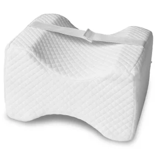 Kniekissen ergonomisch für Seitenschläfer 24 x 20 x 15 cm mit Cooling Effekt Bezug