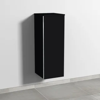 Sanipa 3way Mittelschrank mit 1 Tür, Schwarz-Matt, BS11908 BS11908