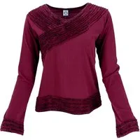 Guru-Shop Longsleeve Langarmshirt Boho-chic, Hare Krishna Mantra.. alternative Bekleidung