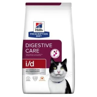 Hill's Prescription Diet i/d Trockenfutter für Katzen mit Huhn, Adult, zur Unterstützung der Verdauung 1,5 kg