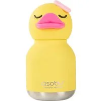 ASOBU Trinkflasche Isolierte Trinkflasche Mini Bestie 200 ml Strohhalm Schlüsselring