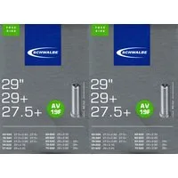 Schwalbe Fahrradschlauch 2x Schwalbe AV 19 F Schlauch Autoventil 29 Zoll Plus 27,5 Zoll Plus, 2,10, 2,30, 2,35, 2,40, 2,50, 2,80, 3,00, 2,60, 2,75, 2,85, (2-St)
