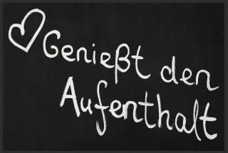 Fussmatte Genießt den Aufenthalt 10167 | Größe: 60 cm x 45 cm