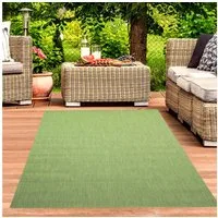 Carpetia Outdoorteppich zeitlos, rechteckig, Höhe: 5 mm, pflegeleicht, wetterbeständig, für Innen- und Außenbereich geeignet