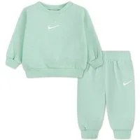 Nike Sportswear Jogginganzug ESSENTIAL FLEECE CREW SET (Set, 2-tlg), für Babys und Kleinkinder, mit elastischem Bund, lockerer Schnitt