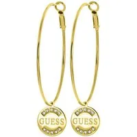 Guess Paar Creolen Ohrring - Stahl - Gold - Kristall - Damen