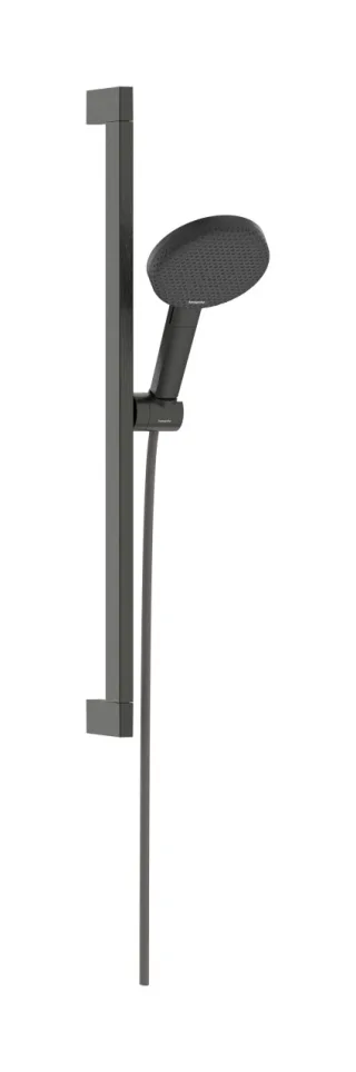 Hansgrohe Brauseset Raindance Alive Select S 125 3jet EcoSmart Unica 650mm brushed black chrome ,  24600340