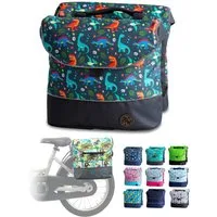 BambiniWelt by Rafael K. Gepäckträgertasche Gepäckträgertasche Fahrradtasche für Kinder z.B. für Puky Räder (M1), eingenähte Reflektorstreifen für mehr Sicherheit in der Dämmerung