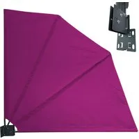 Quick Star Sichtschutzfächer mit Easy Mount Wandplatte, Blickdicht und Wetterfest (1-St)