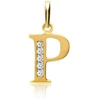 Unique Buchstabenanhänger 333er Gold Kettenanhänger Buchstabe P GP0147