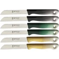 SMI Obstmesser 6-tlg Solingen Gemüsemesser Schälmesser Wellenschliff Küchenmesser