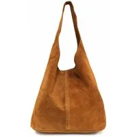 ITALYSHOP24 Shopper Made in Italy XL Damen echtes Leder Tasche Schultertasche Hobo Bag, Umhängetasche Workbag Businesstasche Ledertasche Beuteltasche Freizeit