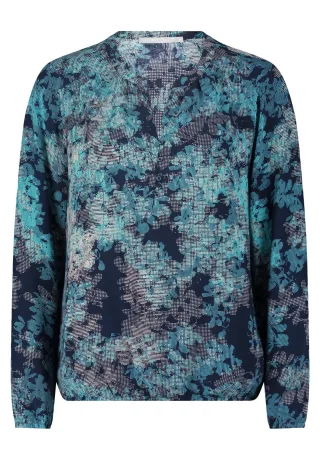 Betty & Co - Casual-Bluse Dark Blue/Mint - Gr. - 36