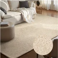 HANSE Home Teppich Wolly 2, rechteckig, Höhe: 12 mm, Flachgewebe, Läufer, Skandi, Woll-Optik, Esszimmer, Wohnzimmer, Flur