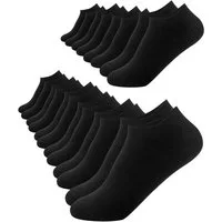FOOTNOTE Sneakersocken Hemingway/43-46/schwarz (10-Paar) trendige Socken mit Softbund