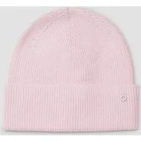s.Oliver Strickmütze Mütze Beanie mit Turn-up-Funktion und Logo-Detail