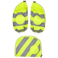 ergobag Schulranzen pack Seitentaschen Zip Set (3-tlg), reflektierend