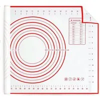 YMQHBS Backmatte 70 x 50 cm Backmatte aus Silikon für Plätzchen Pizza Teig Brot Fondant, Silikon (packung, 1-tlg., Backmatte), Silikon-Ausrollmatte für Teig