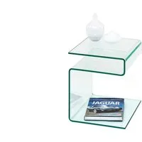 freiraum Beistelltisch 7/108-10, in Klarglas, Glas - 42x48x38cm (BxHxT)
