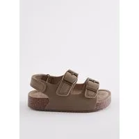 Next Ledersandalen mit zwei Schnallen, weite Passform Sandale (1-tlg)