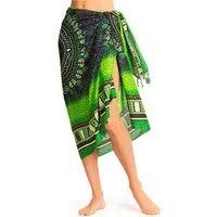 PANASIAM Sarong Pareo Maoi auch in großen Größen als Strandtuch oder, Viskose, Strandkleid tragbar Bikini Cover-up Tuch für den Strand Wrap Überwurf
