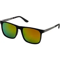 Man's World Sonnenbrille sportlich-modischer Stil, rechteckige Vollrandfassung, schwarz matt