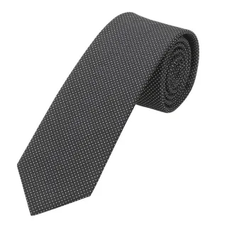 seidenfalter - Krawatte Picoté 6,0-6,5cm schwarz - Gr. - OS