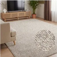 ELLE DECORATION Teppich Rocco, rechteckig, Höhe: 10 mm, Läufer, waschbar, Wohnzimmer, Esszimmer, Woll-Optik