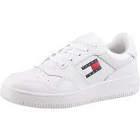 Tommy Jeans TJW RETRO BASKET Plateausneaker, Freizeitschuh, Halbschuh, Schnürer mit seitlicher Logoflagge