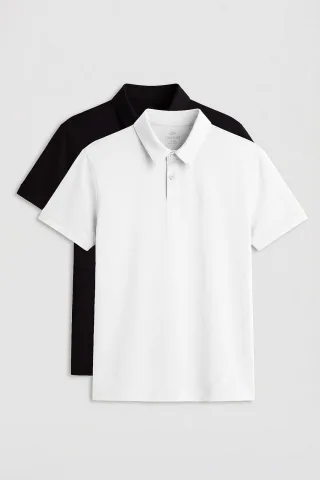 Herren Polo T-Shirt aus Baumwolle-Elasthan