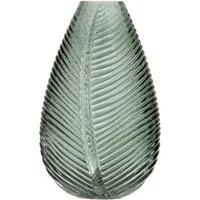 Ladelle Dekovase, mit Blattdesign,Dekoration, Modern, Glas, 21x19,5x22,5cm