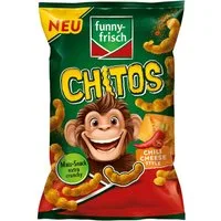 funny-frisch Knabberei, funny frisch Chitos Chili Cheese Style Maissnack Packung 80g