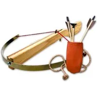 Jamso Design Spielzeug-Gartenset Historische Armbrust für Kinder mit Saugnapfpfeilen, Ritterausrüstung, (5-tlg)