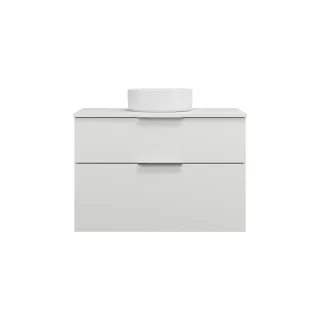 Burgbad Keramik Waschtisch-Set Eqio Weiß Matt/Alpinweiss, SGUM090F6014C0001 SGUM090F6014C0001