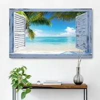 Reinders! Wandbild Strandfenster