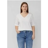 QS Kurzarmshirt T-Shirt Baumwollshirt